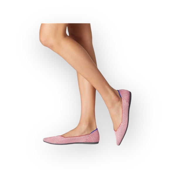 VHTF: Rothy’s ➤ The Point Flats ➤ Amber Metallic Herringbone ➤ 8M Ltd Ed Retired - Picture 2 of 16